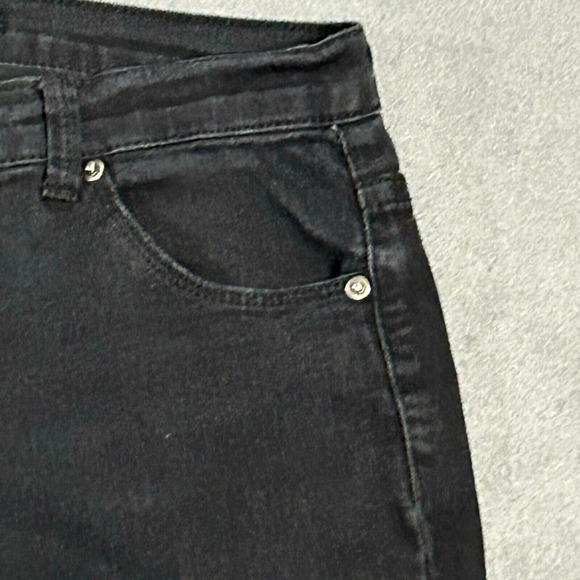 Forever 21 Jeans Womens Size 27 Black Stretch Denim  Skinny Leg Mid Rise‎ - Picture 5 of 14